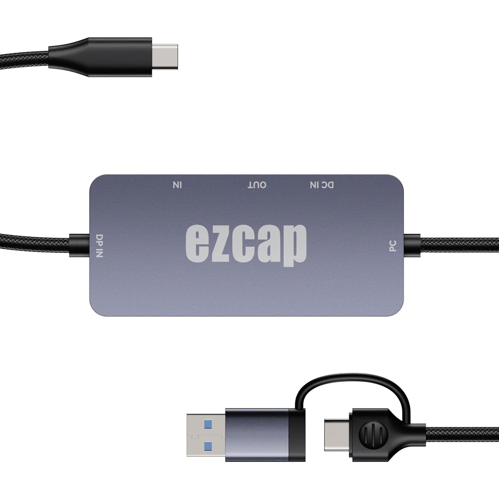 Ezcap377 Displayport DP Type C To USB 3.0 4K Video Capture Card Grabber for IPhone 15 Switch Game Live Streaming Video Recording