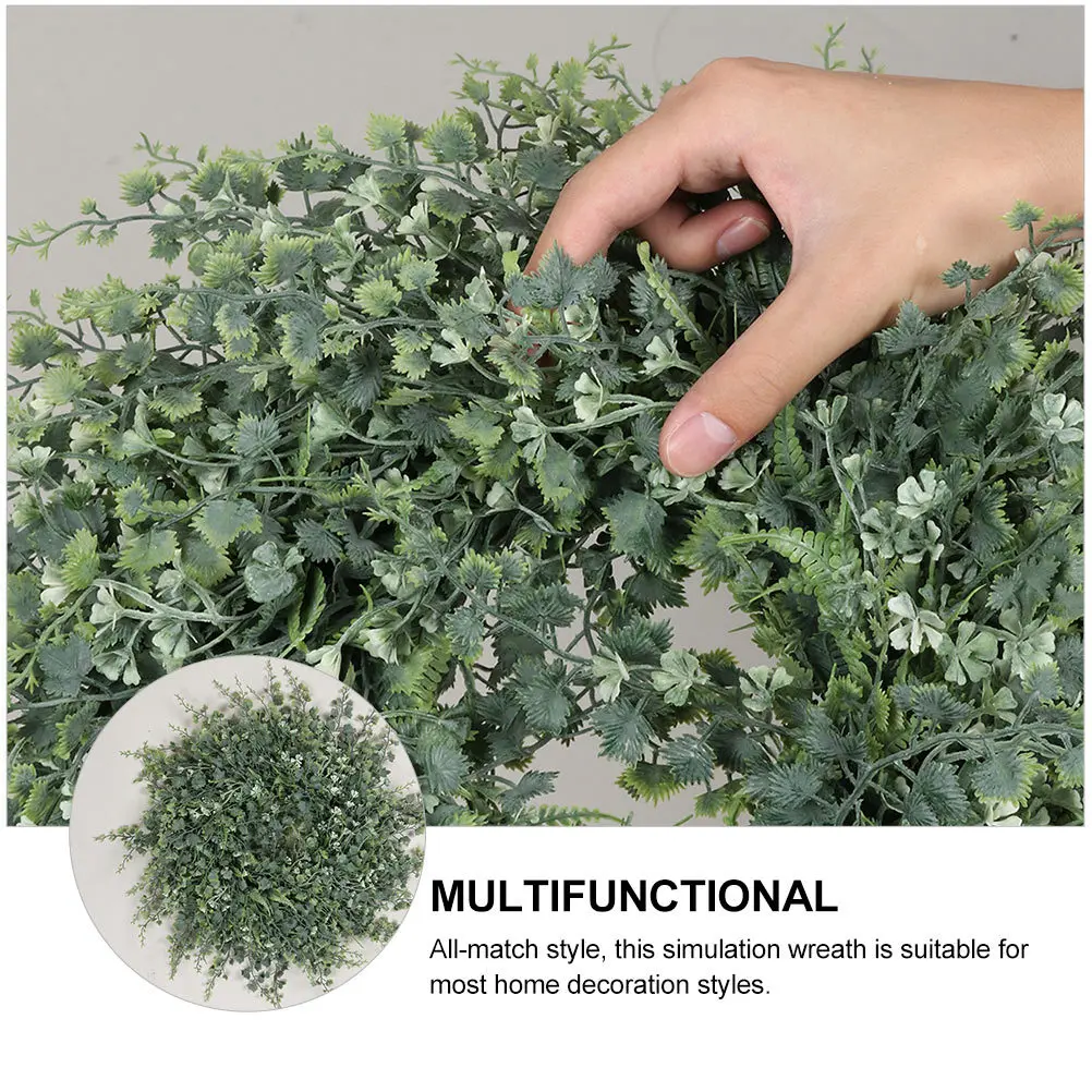 

1Pcs Grape Vine Wreath Artificial Realistic Green Hanging Pendant Door Garland Home Decoration Wreath Pendant Home Decor
