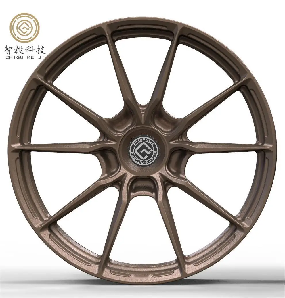 

18 Inch Fully Custom Brushed Bronze Forged Multi Spoke Wheel Rims - Sport Wheel for Benz