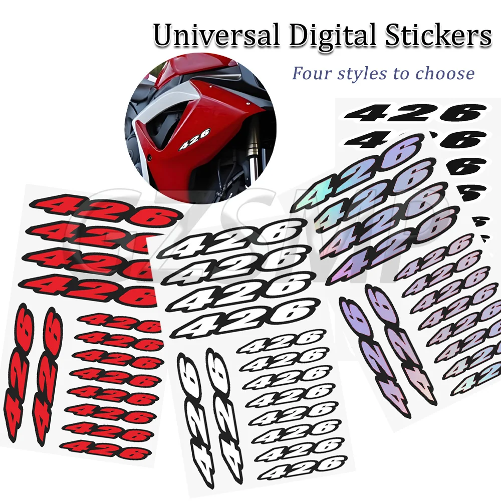 Motorcycle Stickers Decal Motocross Body Side Panels Universal Decals Fit For Yamaha WR426F Motorcycle Stickers Number 426