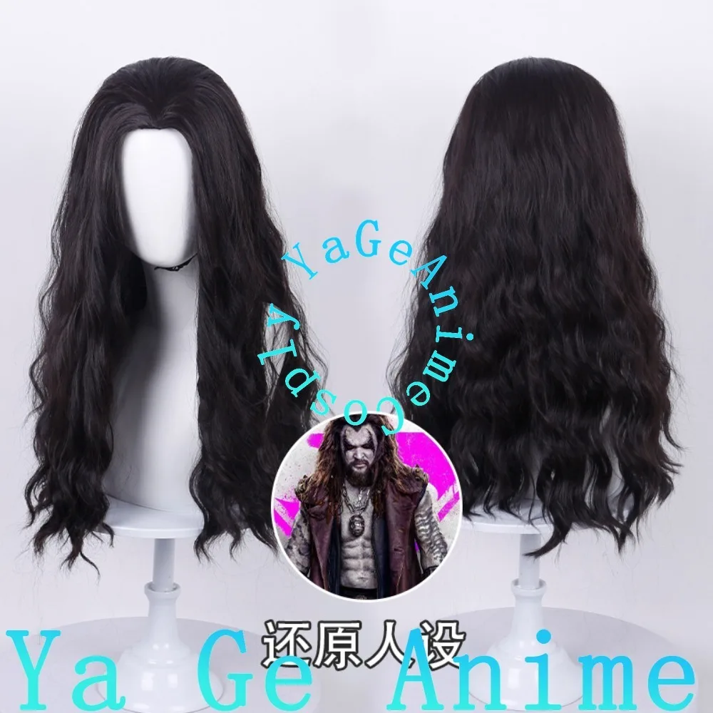 

Black Brown Medium Long Curly Hair Cosplay Wig Ladies Party Halloween Props Costume Hairstyle