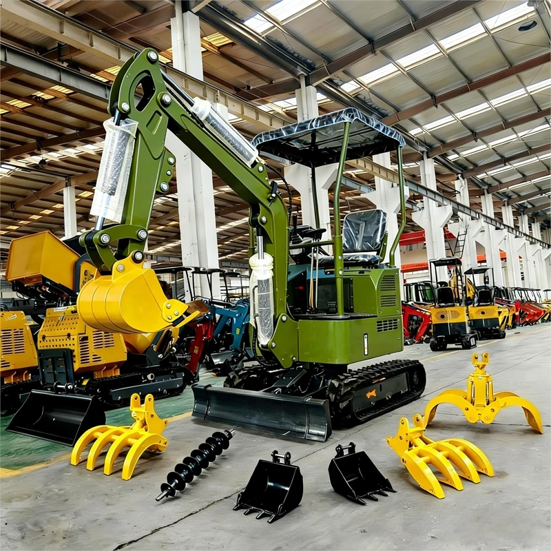 

Мини-экскаватор 1,0 тонны с двигателем Kubota, стандарт EPA/Euro 5, для сельского хозяйства и строительства, с инструментами Kubota.