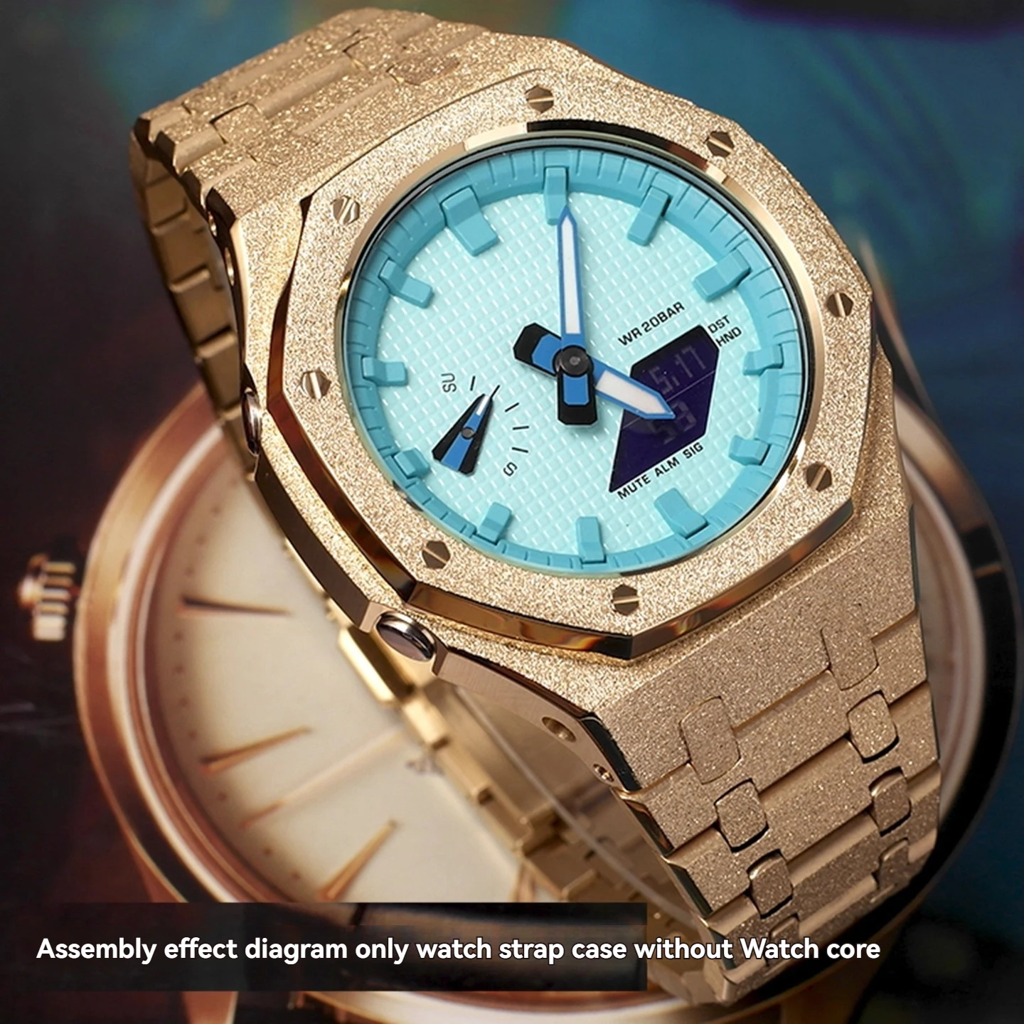 GA-B2100 Modified Stainless Steel Strap Case Set For Casio G-SHOCK GA2110 GA-2100 GM2100 Metal Set Accessories Bracelet Mod Kit