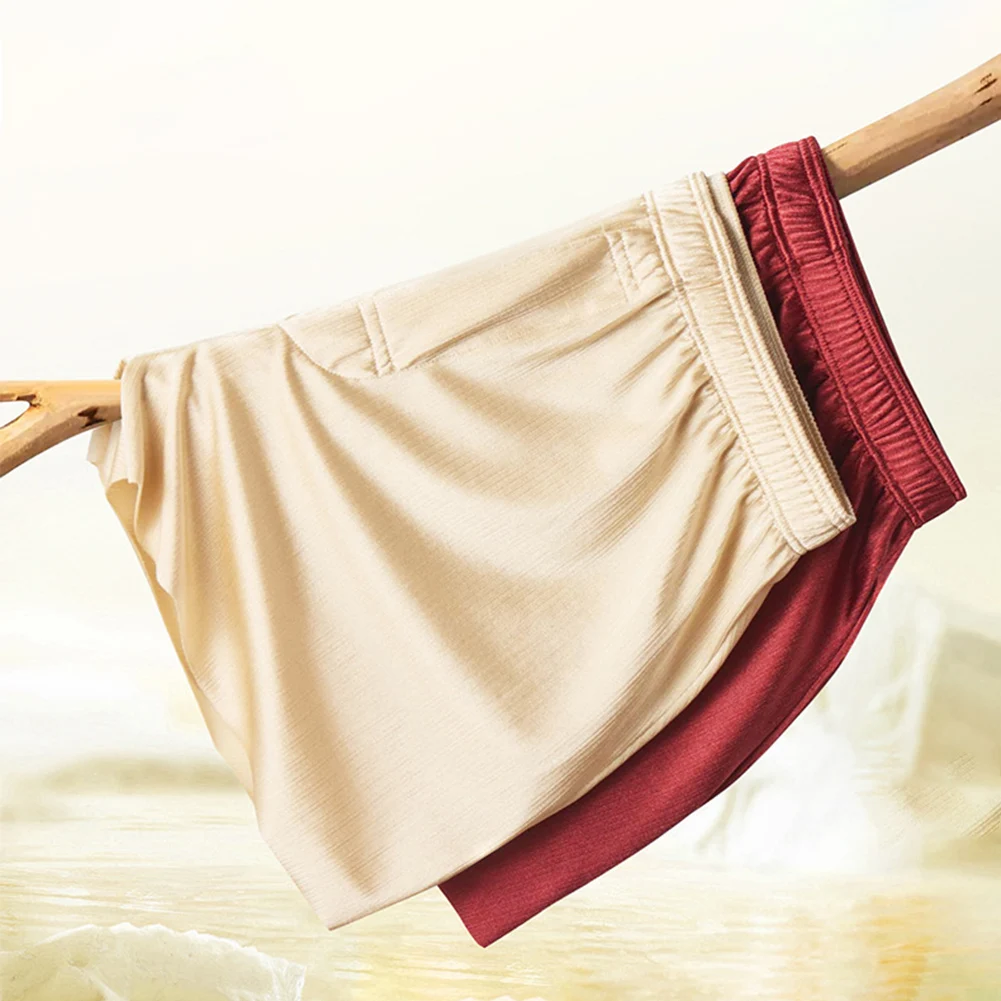 ملابس غير رسمية وقت النوم ملابس داخلية من الساتان الذهبي الذهبي مقاس كبير ملابس داخلية على الطراز الكلاسيكي ملابس داخلية مريحة من القماش الناعم #6