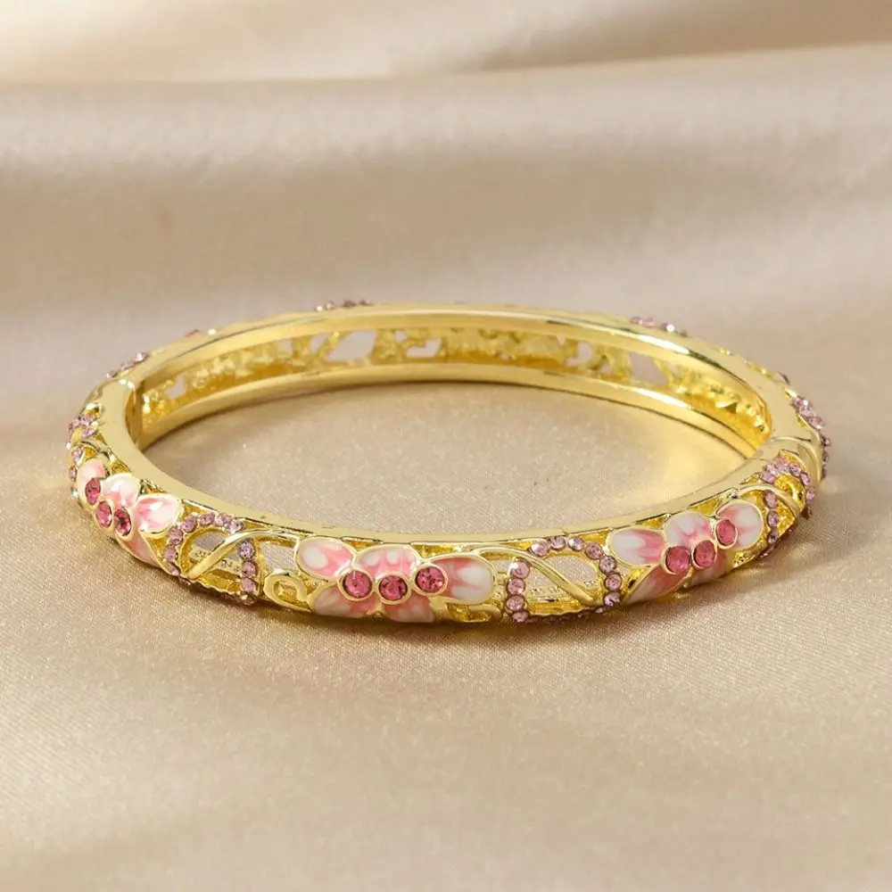 Coordinates Bracelet - Double Bangle Vintage Cloisonne Bangle Chinese
