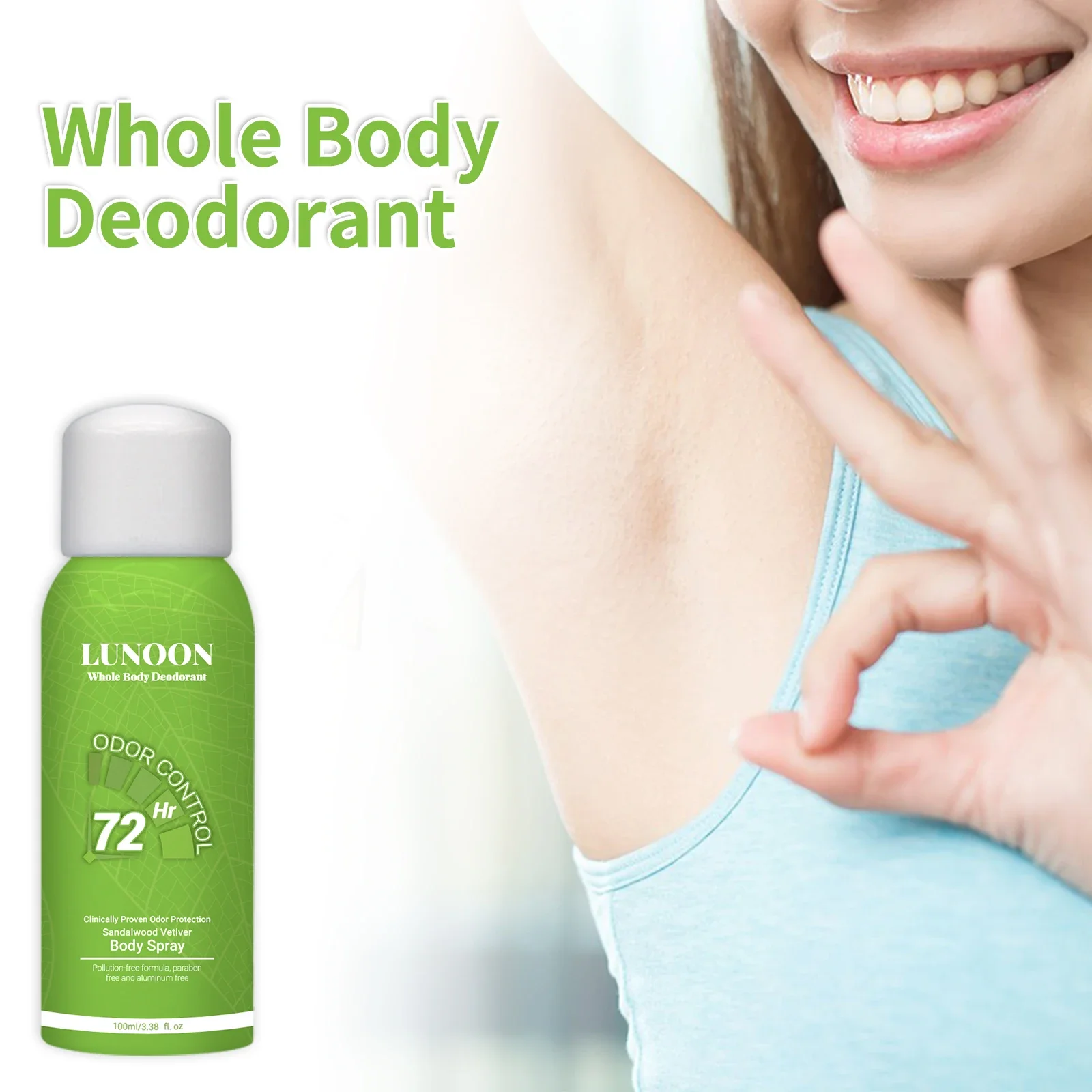 

Women’s Daily Underarm Deodorant Spray - Long-Lasting Fragrance, Body Odor Eliminator for All-Day Fresh