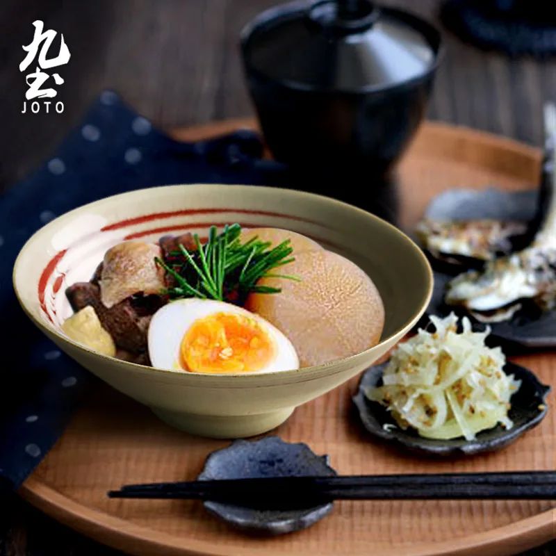 

JOTO Japanese Handmade Vintage Dinner Bowl CJR0510