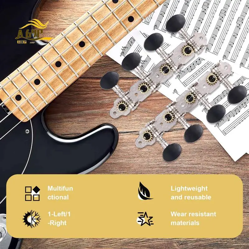 A69P-4L4R bandolim afinação pegs cabeças de máquina cordas afinação pegs para 8 cordas bandolim instrumentos acessório