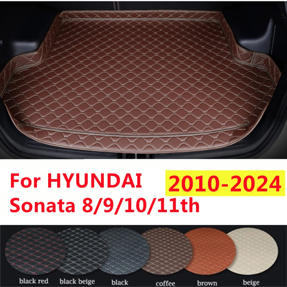 

SJ High Side всепогодный коврик на заказ для HYUNDAI Sonata 2024-2010, коврик в багажник автомобиля, аксессуары для автомобиля, задний багажник, чехол, ковер