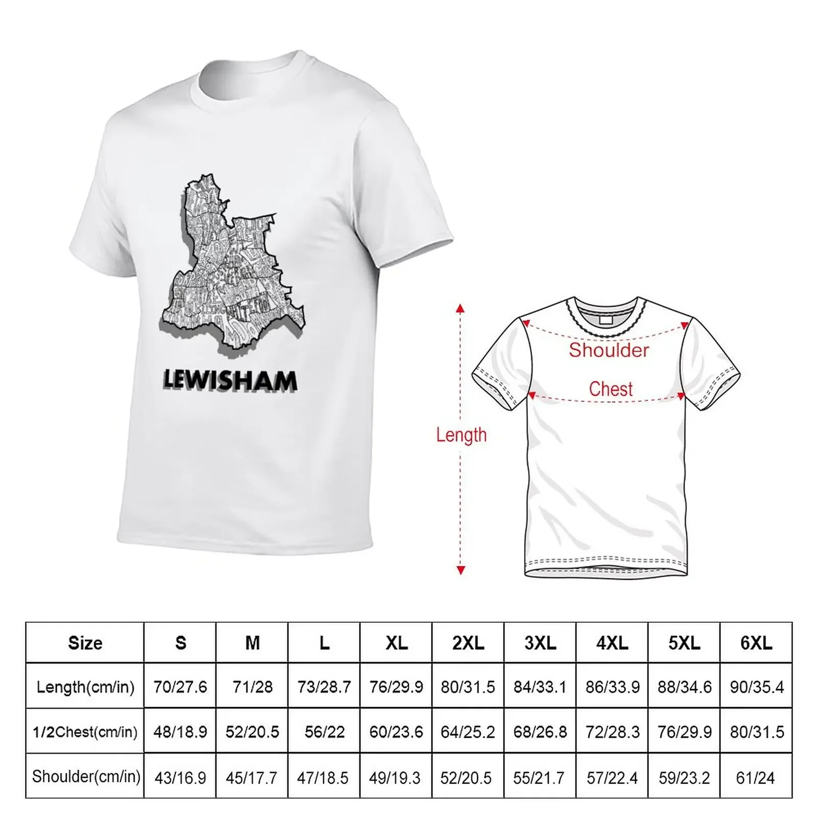 New Lewisham - London Boroughs T-Shirt plain anime Aesthetic clothing vintage graphic tee t shirts men