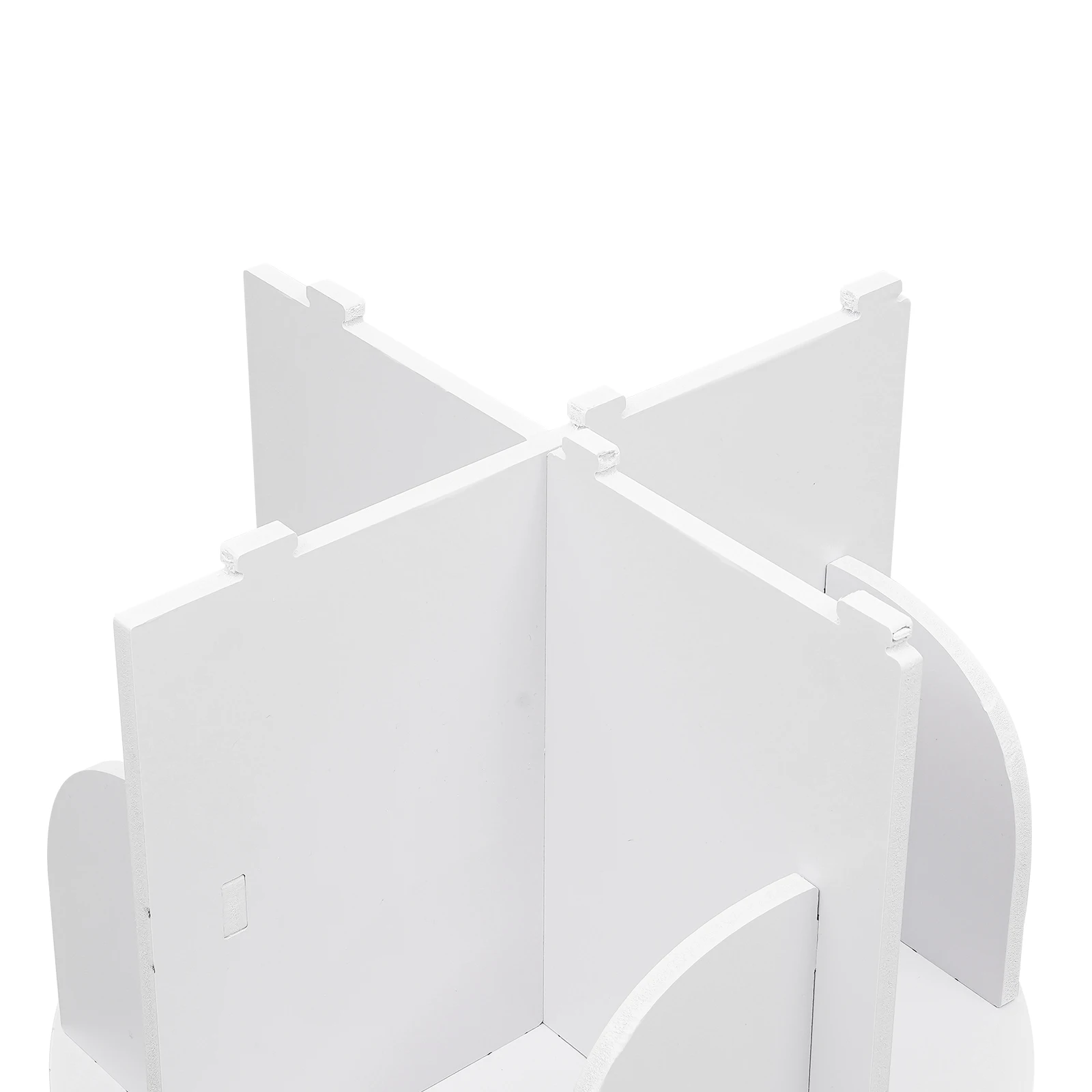 رف عرض رف كتب دوار ، رف تخزين قائم بذاته ، 4 طبقات ، خزانة كتب