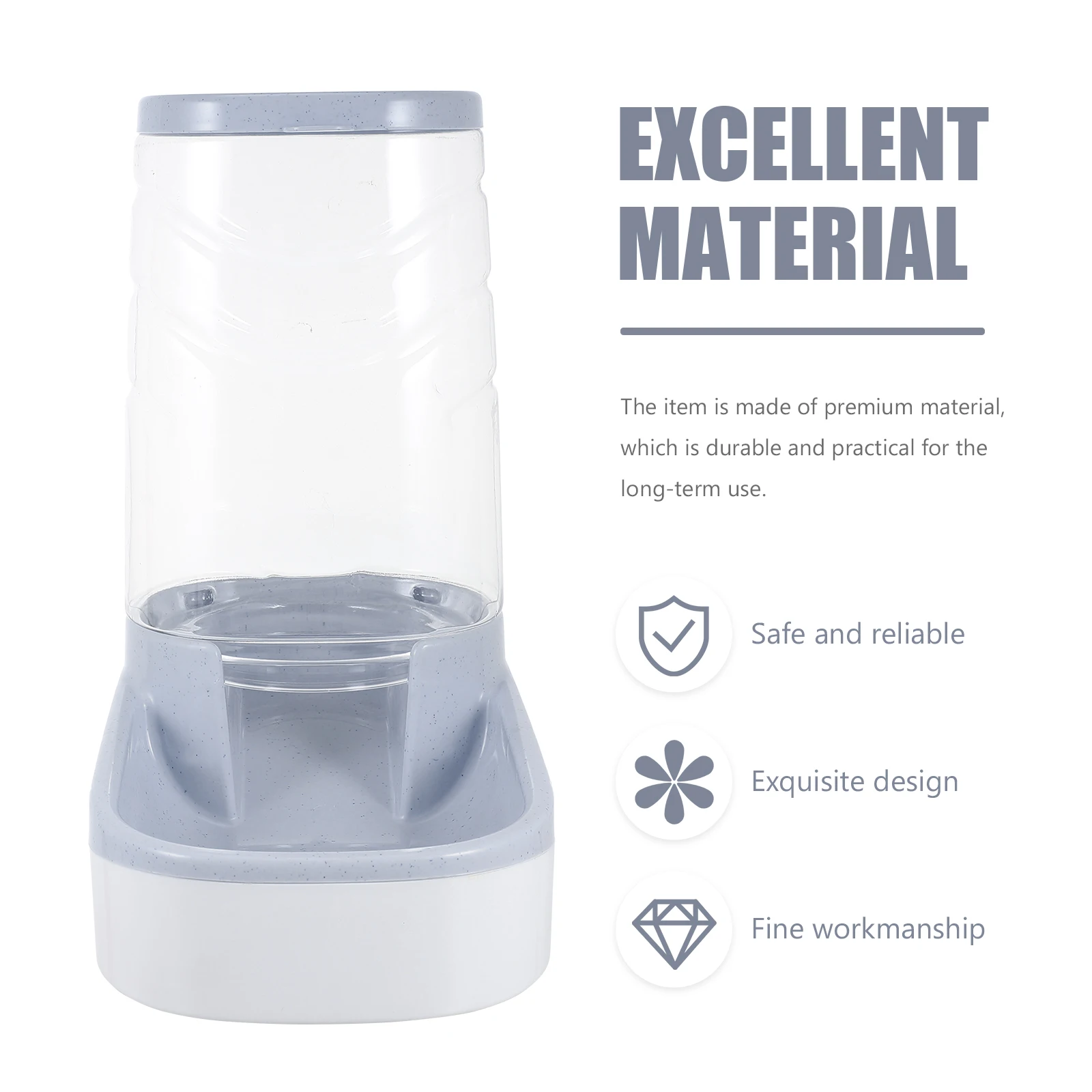 

Automatic Pet Feeder Food Container Dog Cat Dispenser Bowl PP Plastic Puppy Feeding Tool Home Use Durable Practical Simple