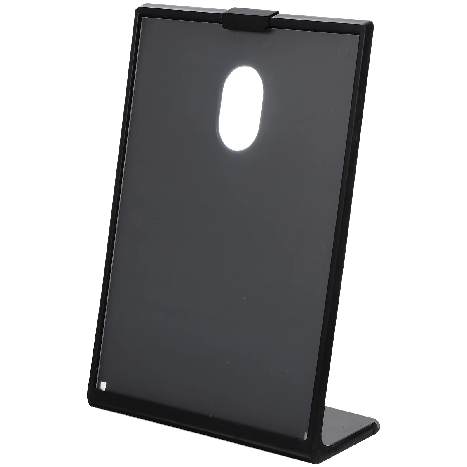 QR Code Display Stand 105x148mm Black A6 Plastic Menu Holder Tabletop Sign Frame For Price Lists Photos