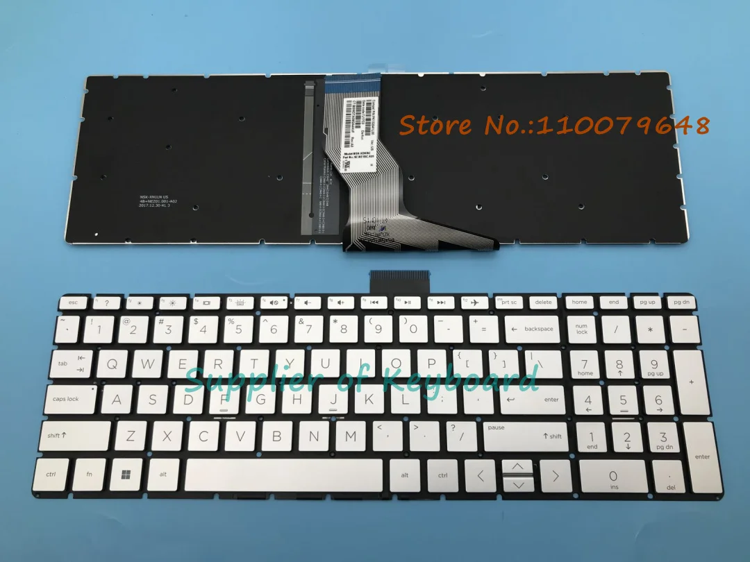 Imagem -02 - Teclado Inglês para hp Original Novo Ouro Prata Retroiluminado 15s-fq0000 15s-eq0000 15-dy0000