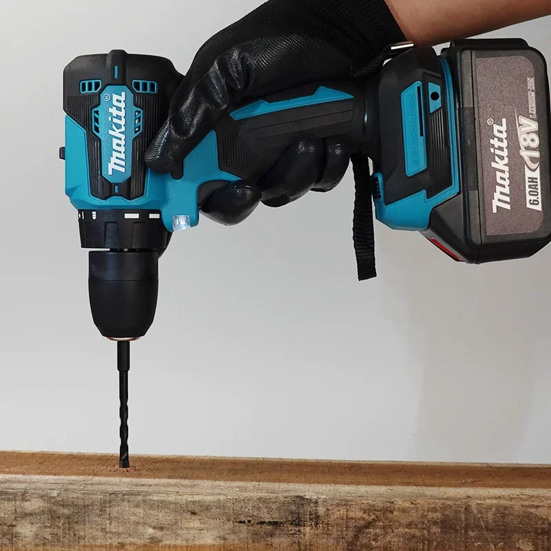 ماكيتا DDF485 10 مللي متر مفك براغي بدون فرشاة لاسلكي تأثير كهربائي قابل لإعادة الشحن أداة حفر كهربائية لبطارية 18 فولت #5