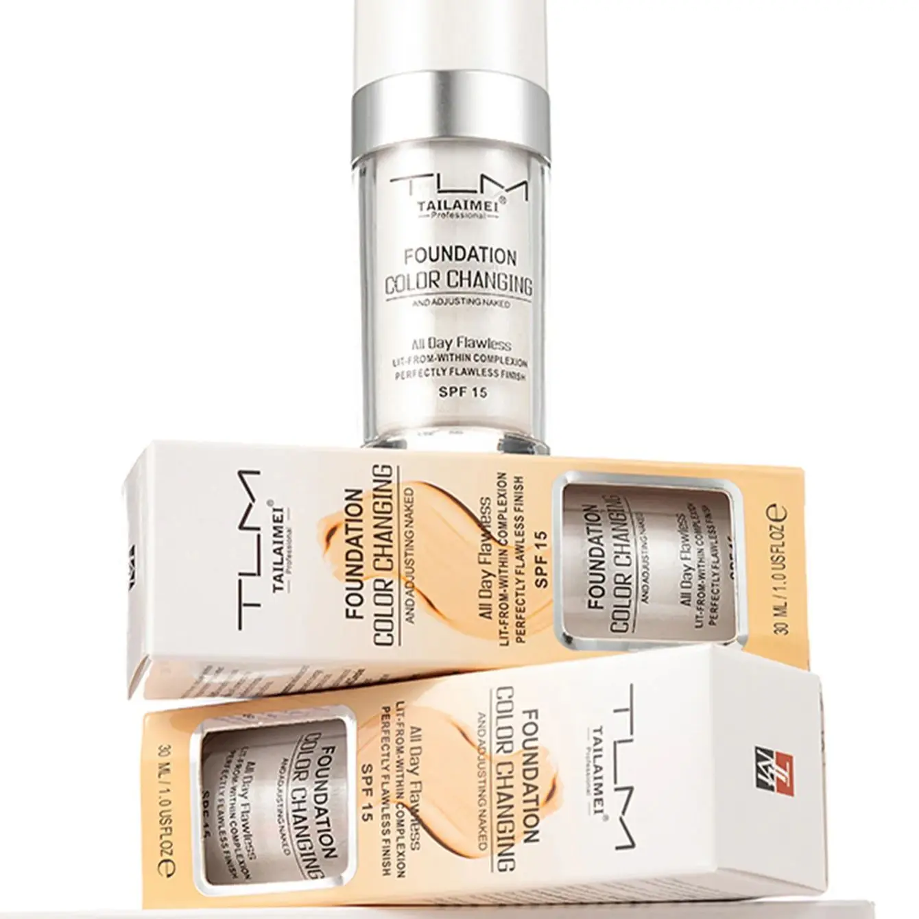 La base líquida hidratante es un maquillaje ligero, fino, transpirable, duradero, resistente al agua, hidratante y delicado.