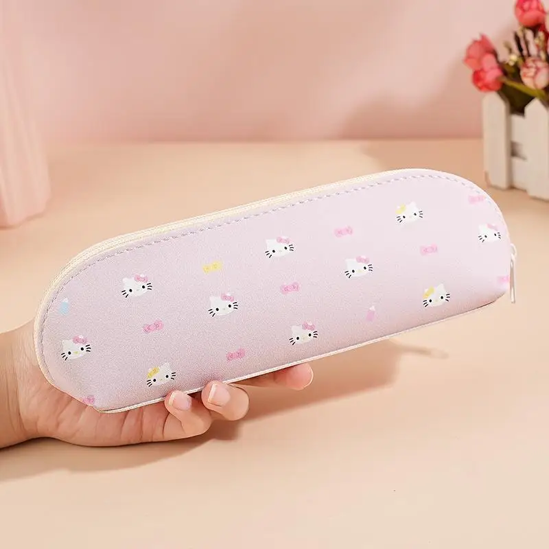 Kawaii Hello Kitty Cinnamoroll กระเป๋าดินสอน่ารักการ์ตูนกระเป๋าเครื่องสําอางเครื่องเขียนกระเป๋าโรงเรียนนักเรียนของขวัญ