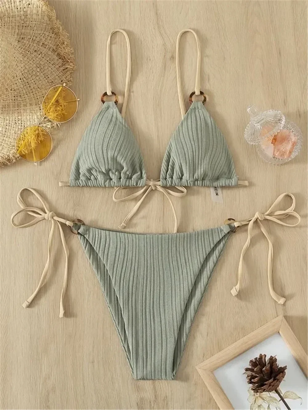 Bikini Set Sexy String Lace-up Micro Triangle Mini Thong Swimsuits Women Swimwear Bathing Suit Bikini Tanga Mujer Biquinis Swim