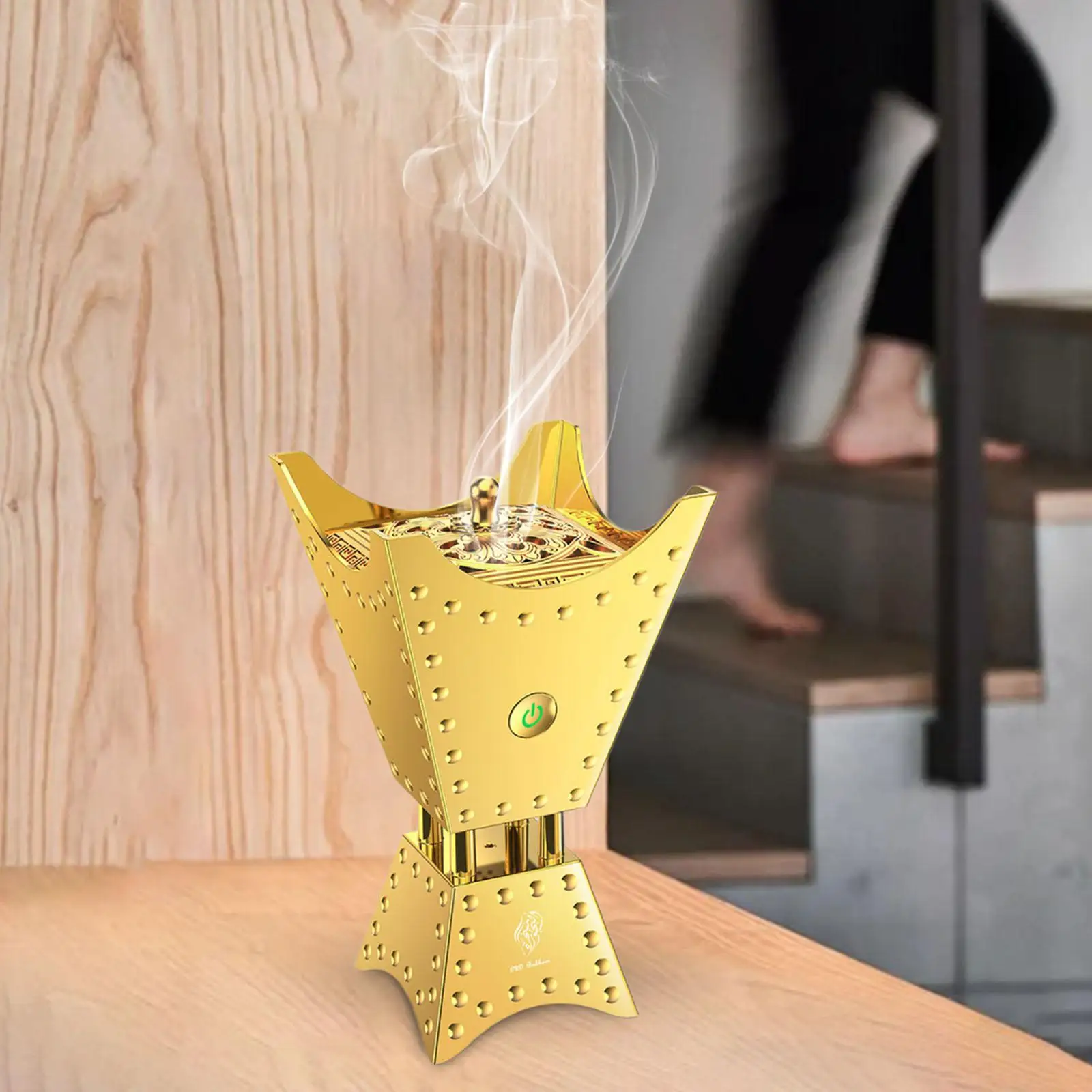 Electric Incense Burner Middle Eastern Style for Tea Table Mediation Cabinet