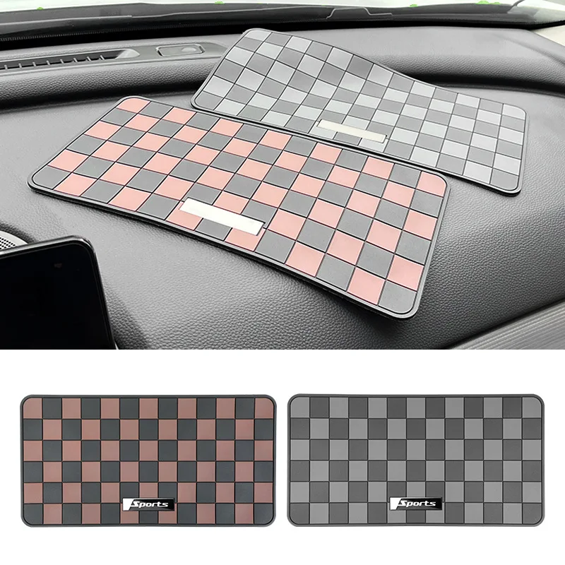 28*15cm Car Dashboard Anti-slip Mat PVC Mobile Phone Navigator Car Mat Car Interior Fixed Key Mobile Phone Anti-Slip Mat