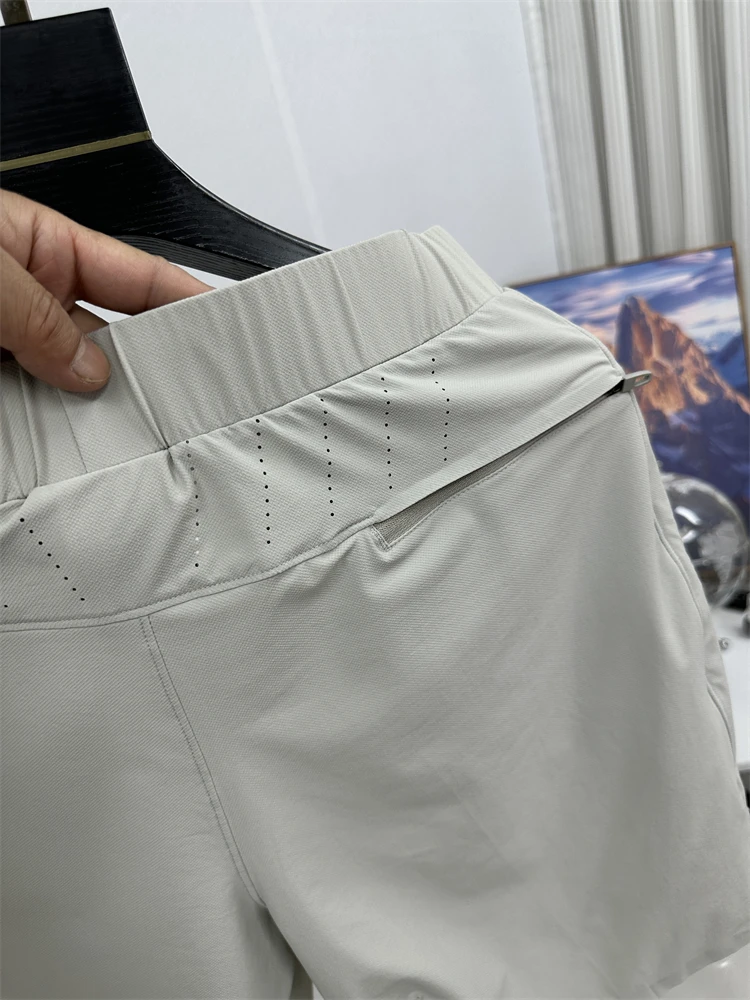 

Легкие дышащие спортивные орты Qui Dry с эластичной резинкой на талии, мужские спортивные орты для походов на открытом воздухе, летняя модная городская одежда Five Inc...