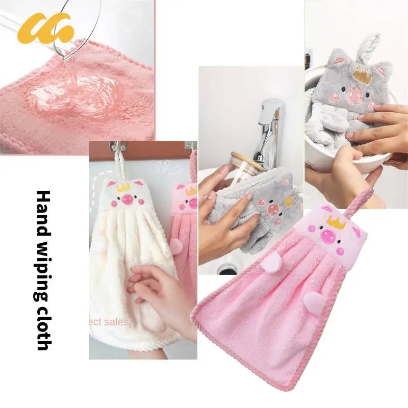 

Little Pig Towel Cute Super Absorbent Lazy Rag Towel Towel Children's Hand Towel Dish Wash Sponge Household Kitchen Square Towel