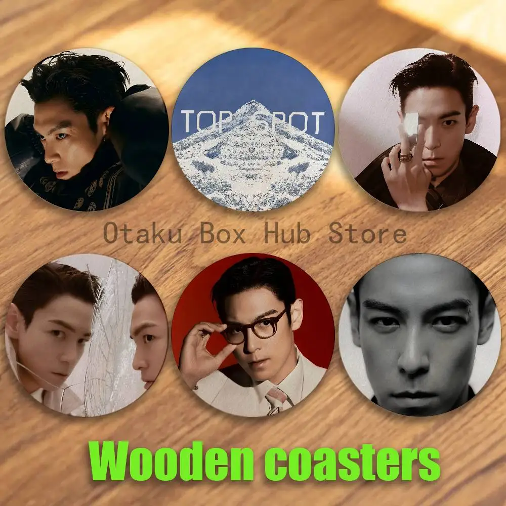 

Pop Singer Choi S-Seung HyunS Coaster Wooden Drink Tray Suitable for Restaurants and Coffee Shops Easy To Wash and Clean