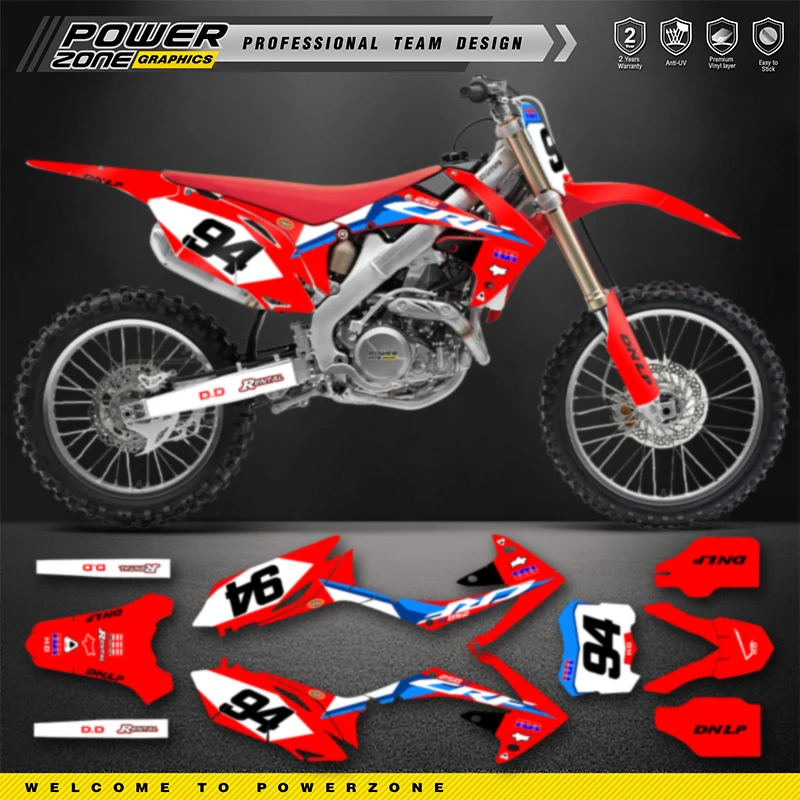 

Комплекты наклеек с графикой мотоцикла Powerzone для Honda CRF450 CRF450R 2009 2010 2011 2012 CRF250 CRF250R 2010-2012 2013
