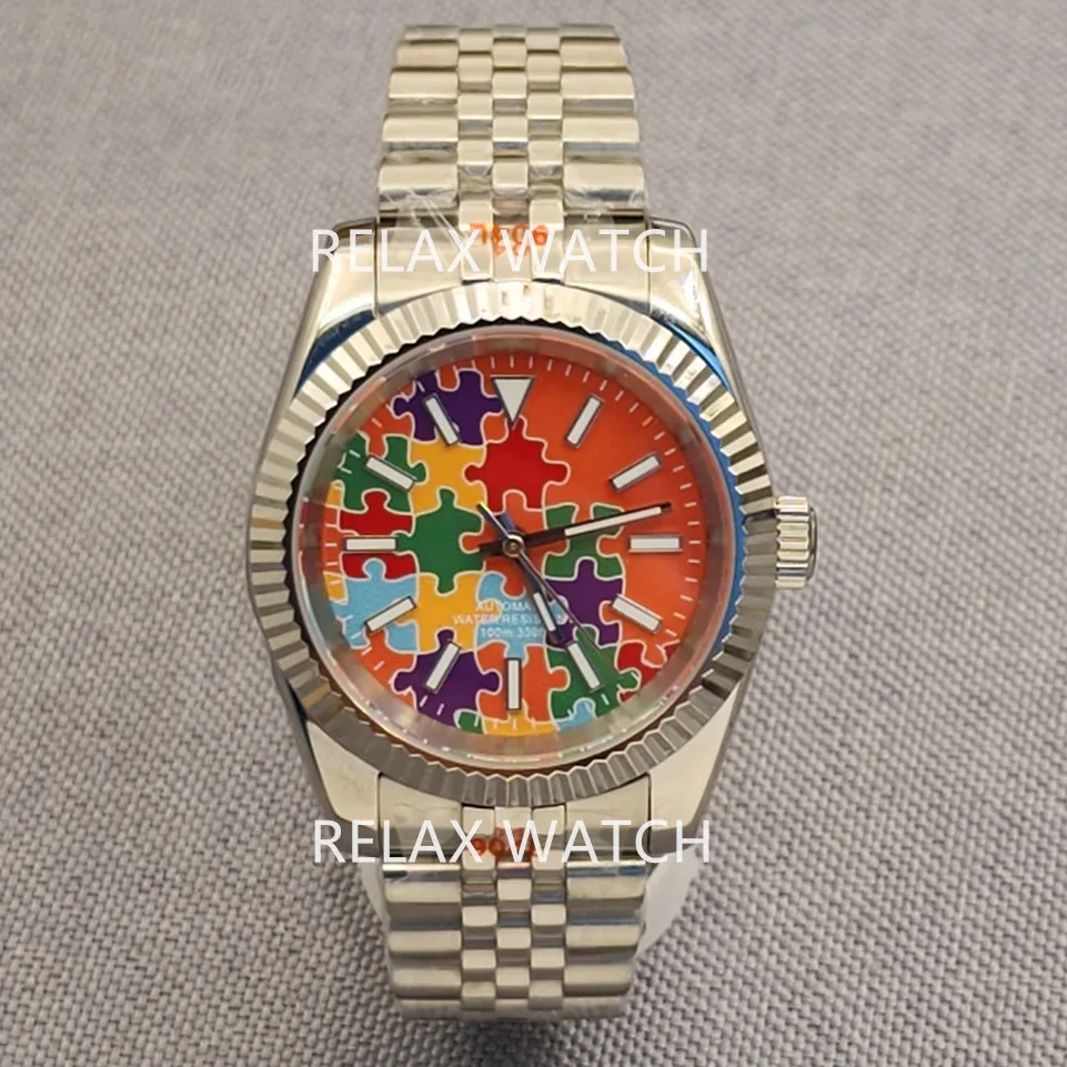 2023 New 36mm 39mm Sapphire Glass Multi-Color Dial Stainless Steel Automatic Movement Watch Japanese Nh35 B