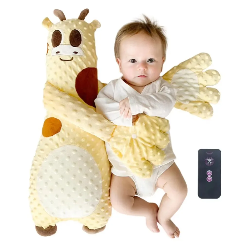 Electric Baby Startle Prevention Glove Cartoon Velvet Exhaust Pillow With Remote Control Remote Control Baby Soothing Palm