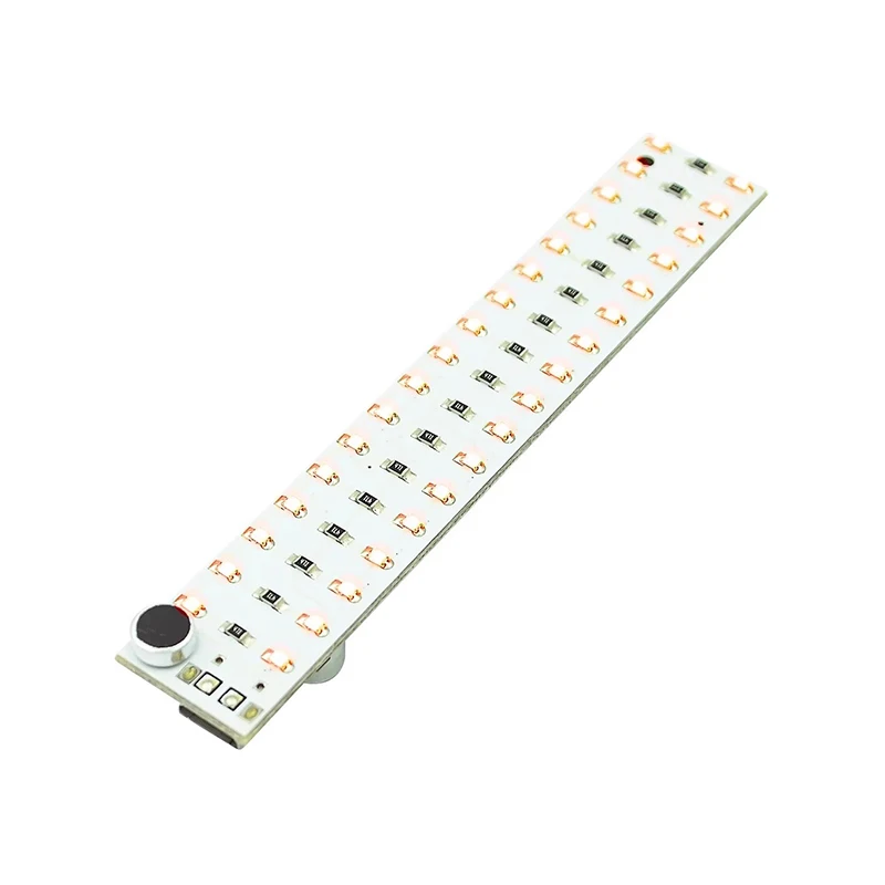 2*17 LED USB Mini Control de voz Audio USB música espectro luz Flash indicador de nivel de volumen LED para amplificador MP3