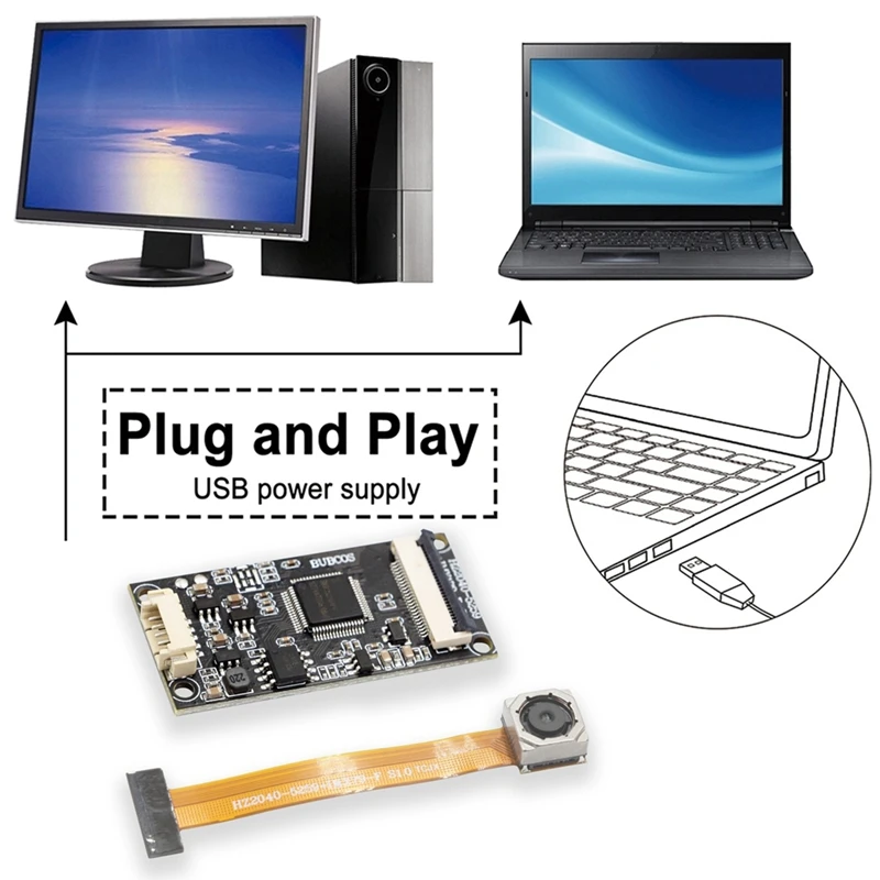 Super Sale 4K HD Face Recognition Autofocus Camera Module with USB Microphone Driverless 8-Megapixel IMX179 IC Chip Integrated