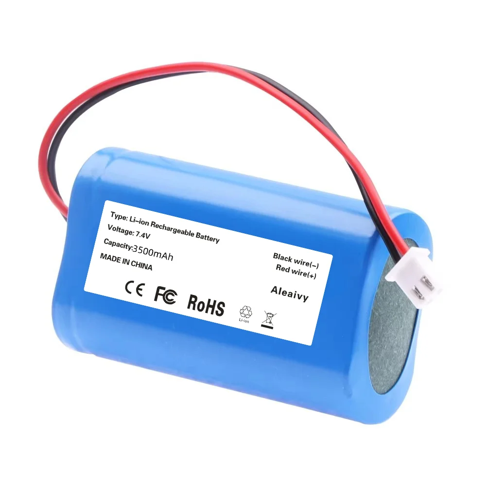18650 Rechargeable Battery Pack 7.4V 2600mah 2800mah 3200mah 3500mahProtection Circuit XH-2P Plug for Megaphone Speaker