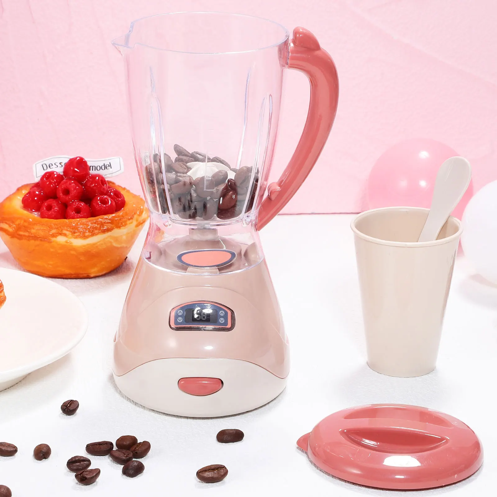 Elektrische blender voor kinderen Simulatie Keukenspeelset Compacte veilige plastic sapcentrifuge Speelkeukenaccessoires Mini-sapcentrifuge Toykitchen