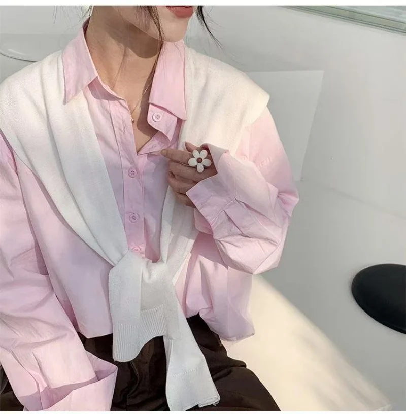 Korean Knitted Shawl Summer Air Conditioning Fake Collar Neck Guard Knit Thin Knotted Cape Shoulder Scarf For Women view 4