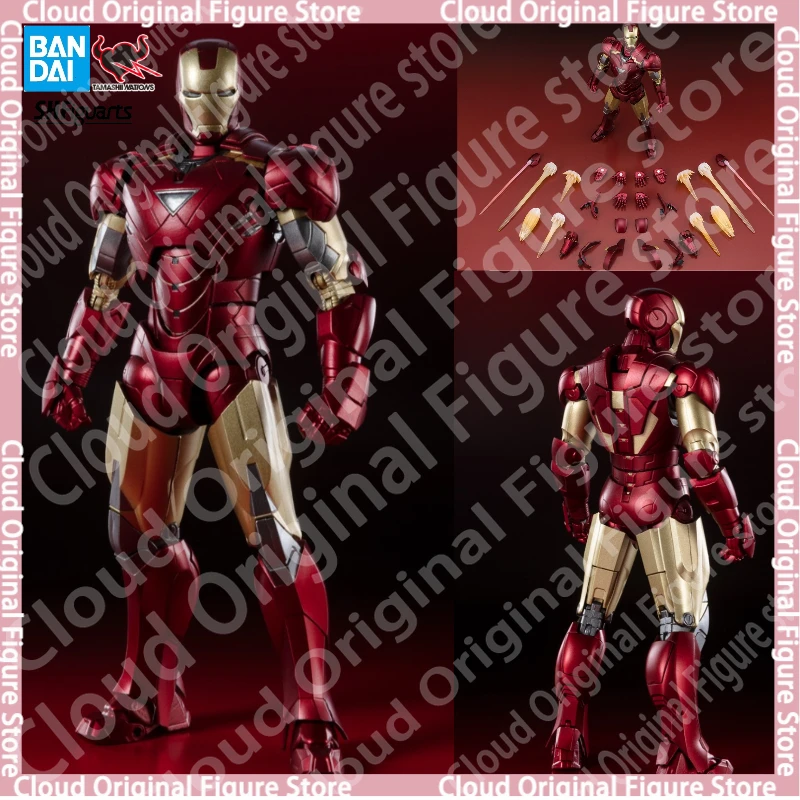 

In Stock 100% Originate BANDAI S.H.FIGUARTS Avengers Iron Man 2 Mark6 Marvel Collectible Model Toys Toy Decoration Hobby