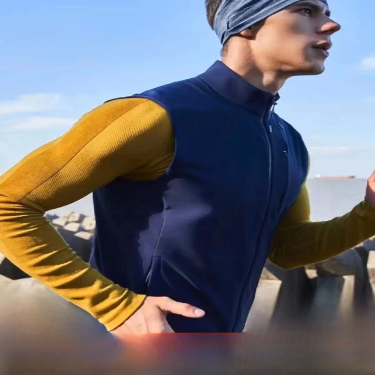 

Leavo Johnson Lightweight Breathable Outdoor Sports Leisure Vest Youth Summer Thin Stand Fit Casual Faion Vest