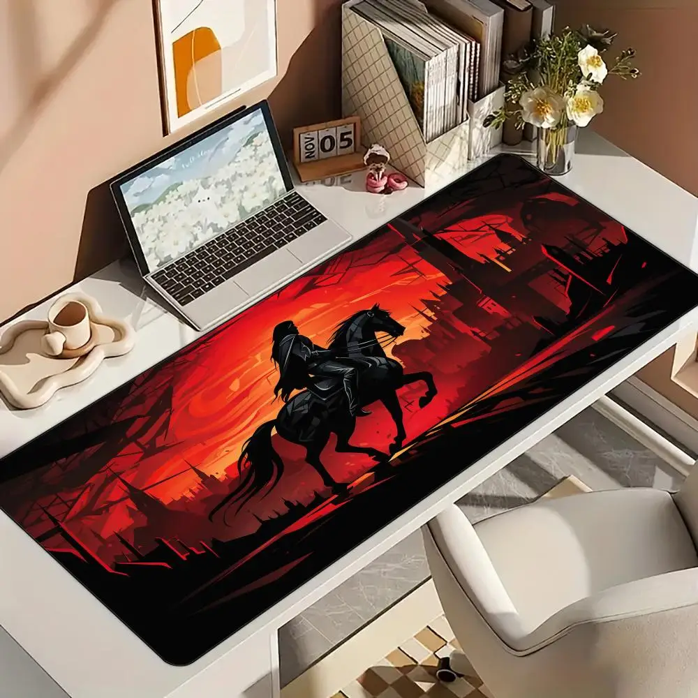 

Коврик для мыши на тему Dusk Knight, настольный коврик, резиновый противоскользящий настольный офисный коврик, игровые коврики, аксессуары для ПК, расширенный волшебный игровой коврик