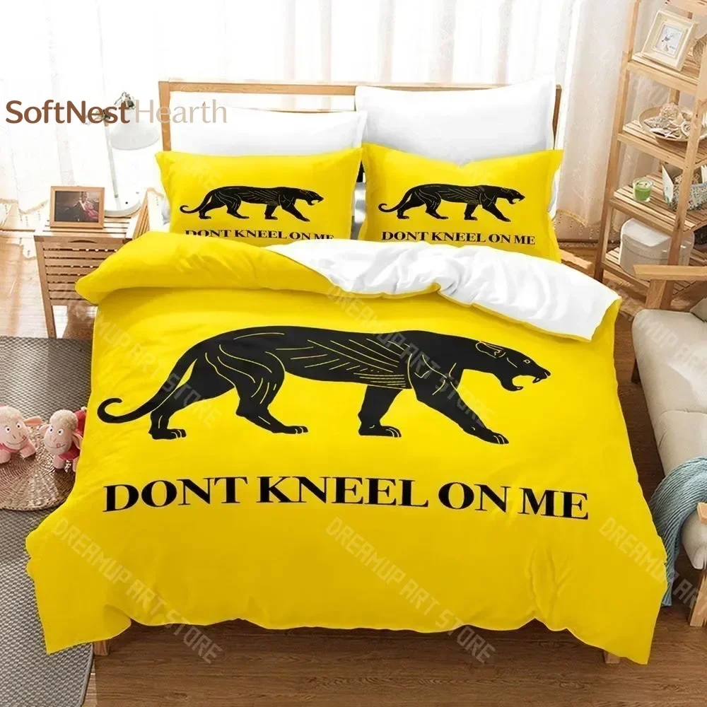 2026 3D Print Dont Tread On Me Bedding Set Single Twin Full Queen King Size Bed Set Adult Kid Bedroom Duvetcover Sets Anime