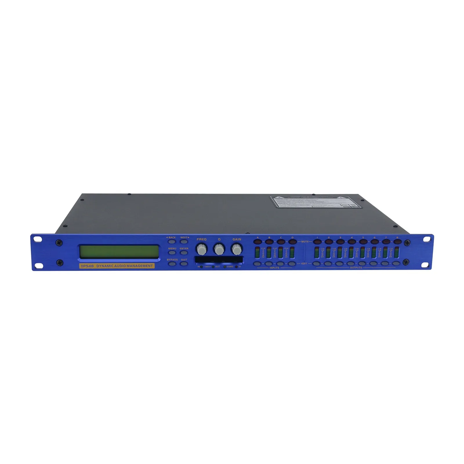 DP548 Digital Audio Processor 4-IN 8-OUT DSP Processor Dynamic Equalizer Audio Management for Stage Performance