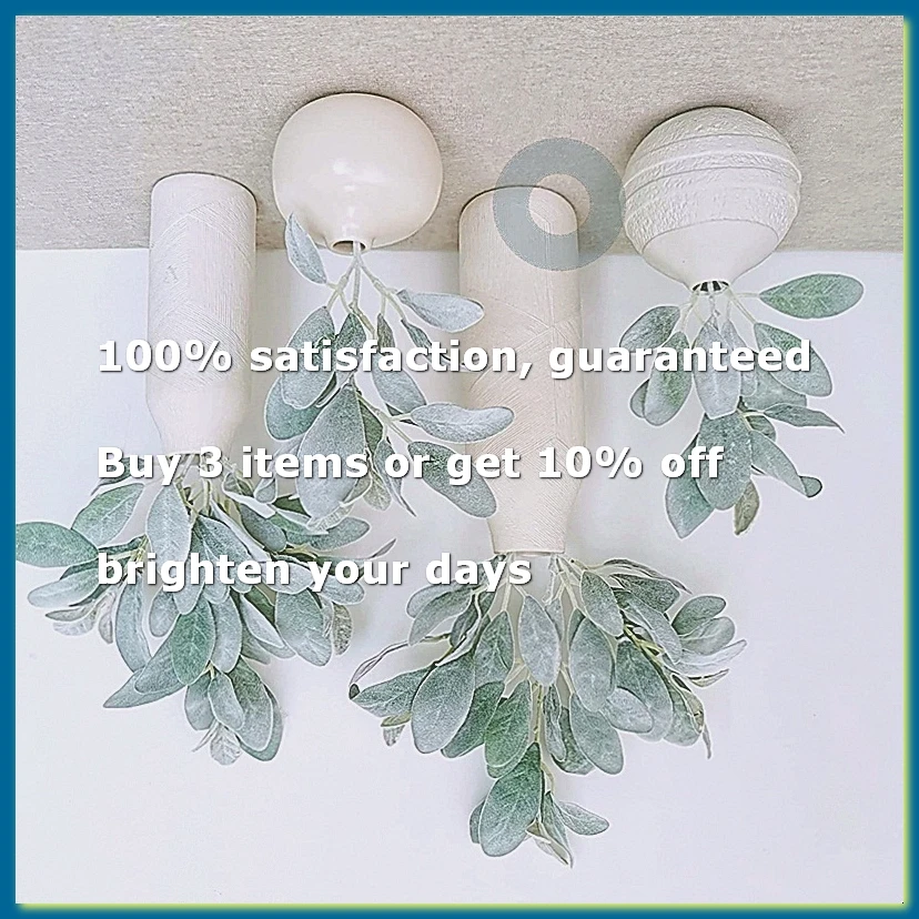 8Pcs Artificial Flocked Lambs Ear Leaves Stems Faux Lamb's Ear Branches Picks Greenery Sprays for Vase Bouquet Wreath