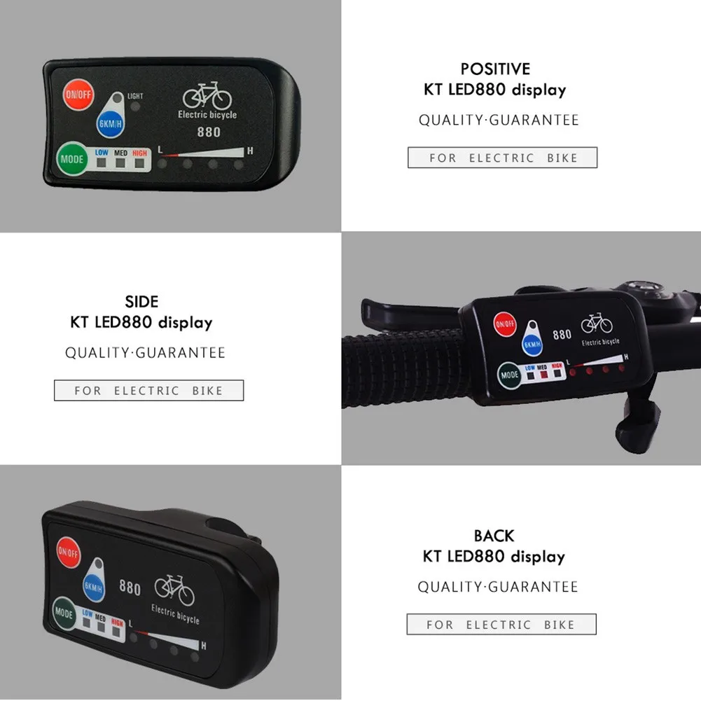 24/36/48V Control Part Bicycle Control for kt 880 for kt-LED880 LED Panel Part Practical Premium Accessories Brand New