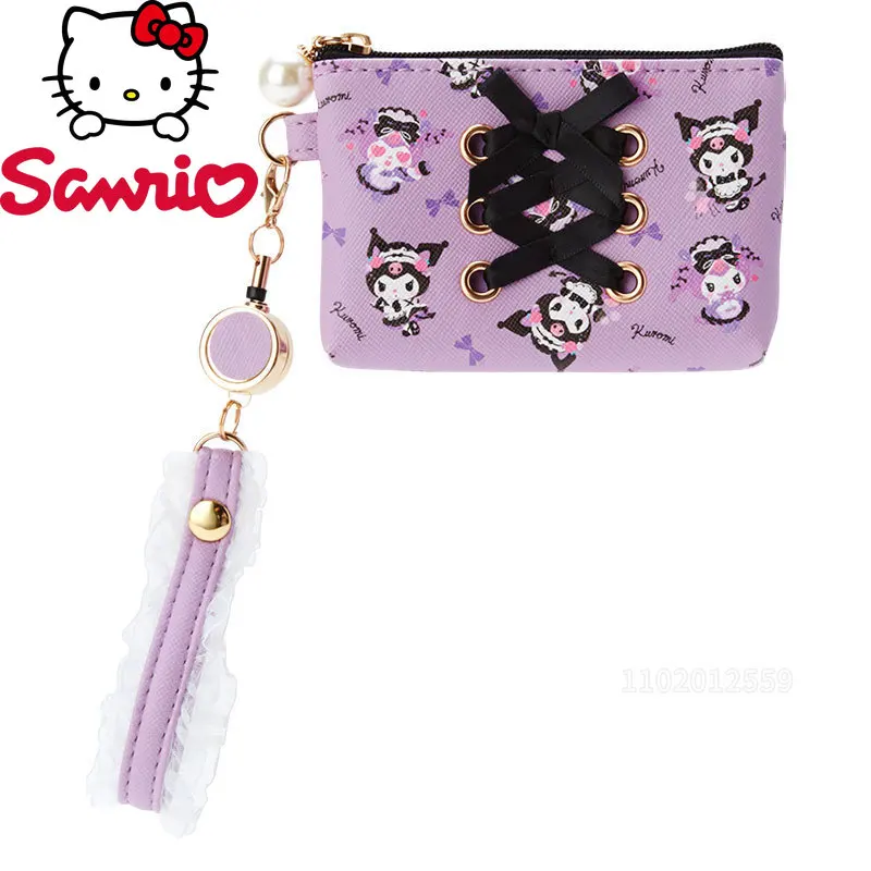 

Sanrio Kuromi New Fashion Coin Purse Luxury Brand Original Women's Coin Purse Cartoon Card Holder Multifunctional High Quality