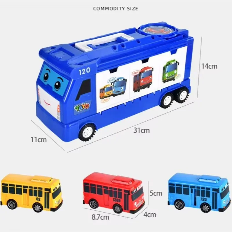 Mainan Anak-anak Bus Kartun Mainan Bus Model Anime Mobil Tarik Belakang Mini Mainan Puzzle Anak-anak