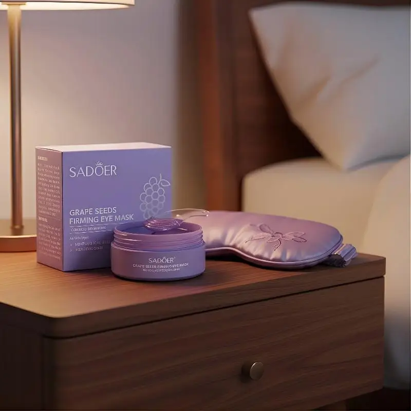 60 Pcs Grape Collagen Eye Pads Under Eye Mask Moisturizing Anti Aging Wrinkle Care For Quick RefreshGood Quality