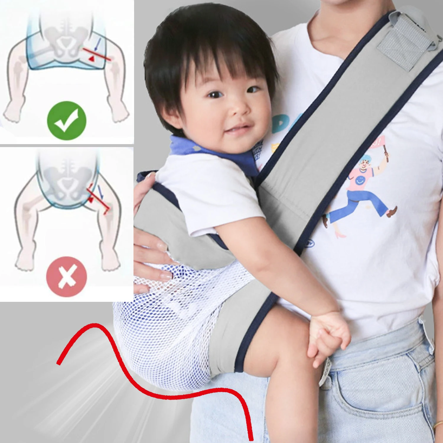 Baby Child Outdoor Carrier 4 Seasons Universal Newborn Carrier Waist Belt Toddler Holder Sling Lightweight Travel Equipment New