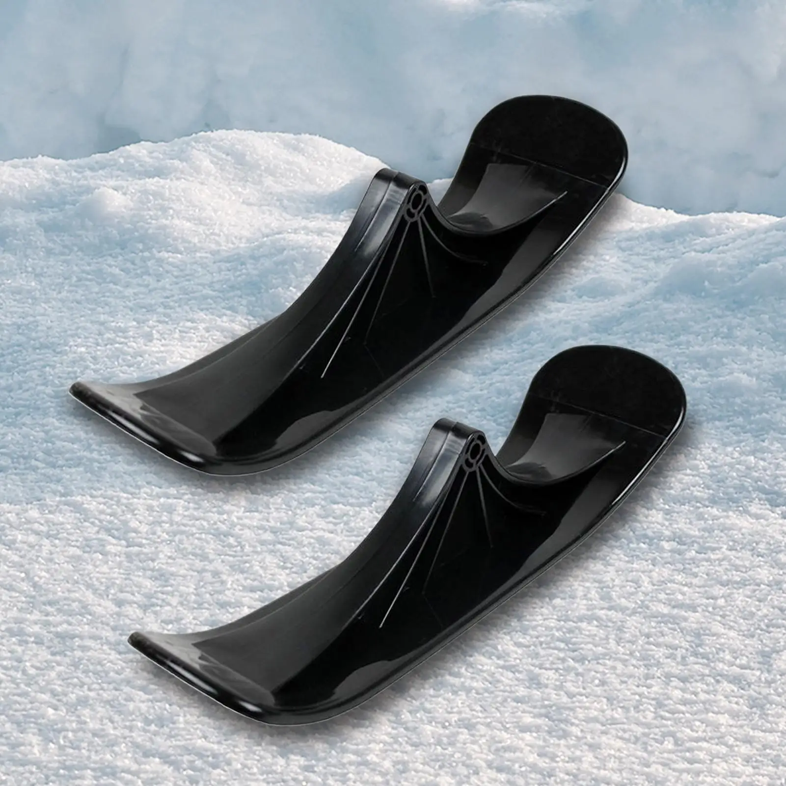 1Pair Ski Board Conversion Kit Winter Sports Sledge Snow Sled Winter Riding Ski Accessories for Sand Grass Uneven Gravel Roads