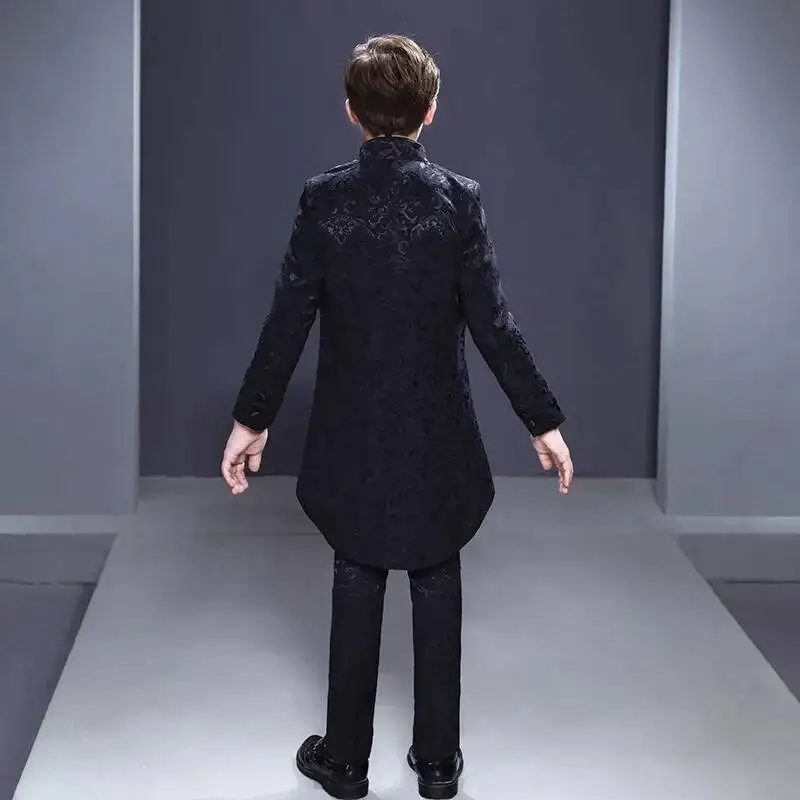 Small Boys' Children's Formal Dress, Suit Set, Recitation, Solo Singing, Fashion Show, Small Host, Piano Performance, Tailcoat