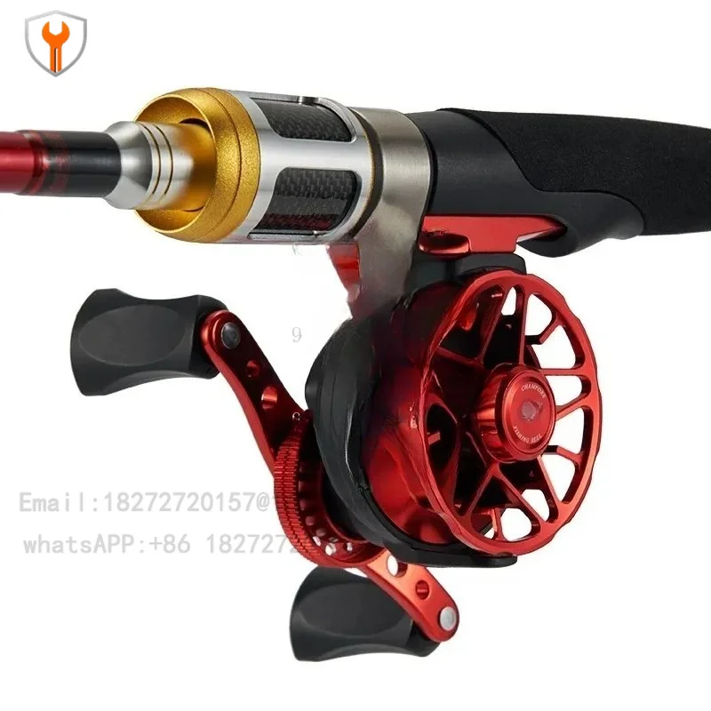 Double Speed Front Fishing Wheel Carbon Fiber Mini Raft Bridge Winter Ice Fishing Reel