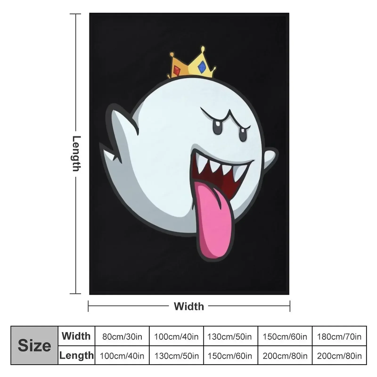 king boo Throw Blanket Comforter Weighted Furry Moving Blankets